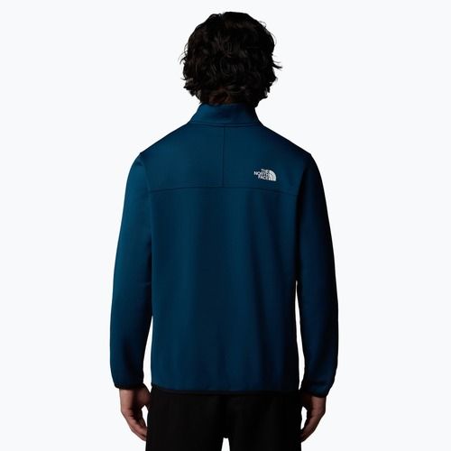 Férfi The North Face Crest 1/4 Zip midnight petrol/fekete pulóver