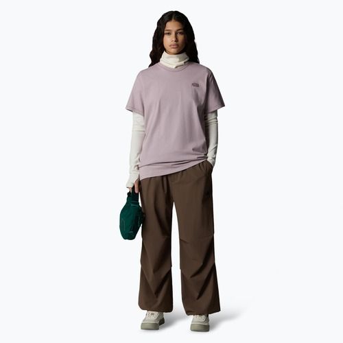 The North Face Natural Dye női póló lila kréta természetes festékkel