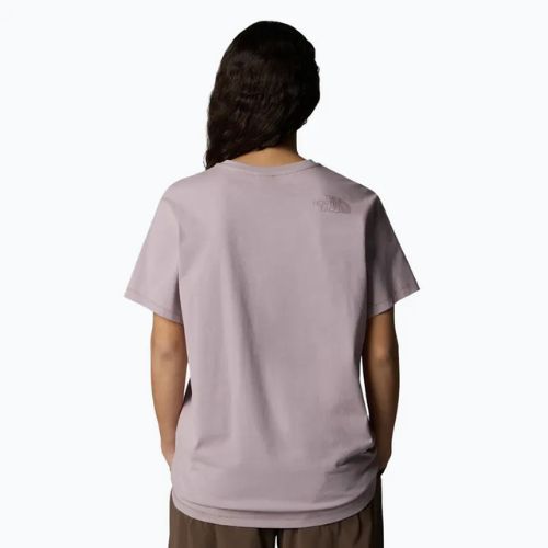 The North Face Natural Dye női póló lila kréta természetes festékkel