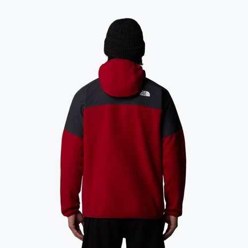 Férfi The North Face Glacier Heavyweight Full Zip HD gránátvörös/aszfalt szürke melegítőfelső