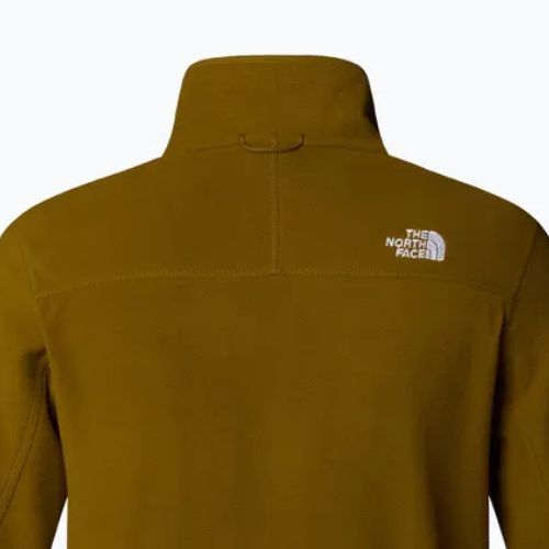 Férfi The North Face 100 Glacier Full Zip pulóver moha zöld