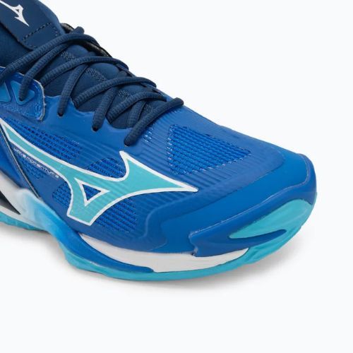 Férfi röplabda cipő Mizuno Wave Momentum 3 mugen kék/fehér/állami kék