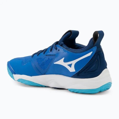 Férfi röplabda cipő Mizuno Wave Momentum 3 mugen kék/fehér/állami kék