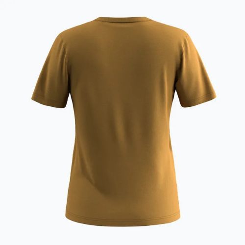 Női póló Salewa Solid Dry golden brown new logo
