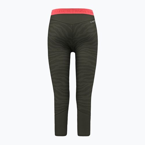 Női thermo nadrág Salewa Cristallo Warm AMR 3/4 dark olive