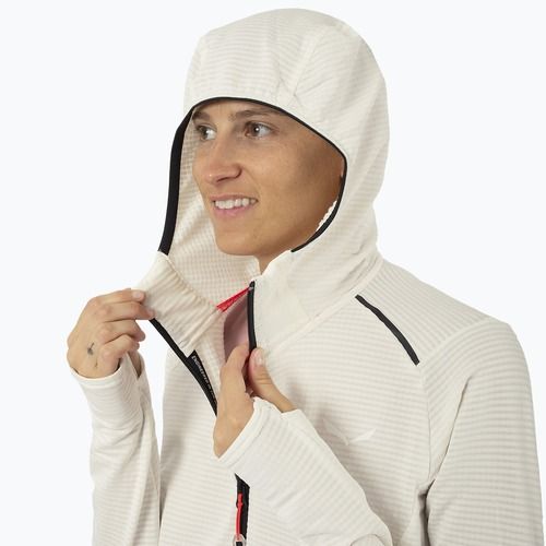 Női trekking pulóver Salewa Pedroc PL Hooded white