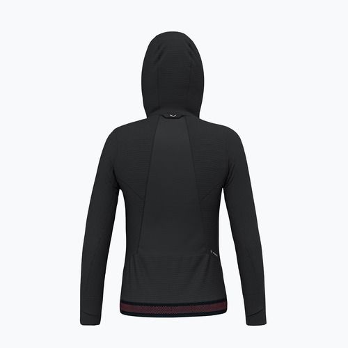 Női trekking pulóver Salewa Pedroc PL Hooded black out