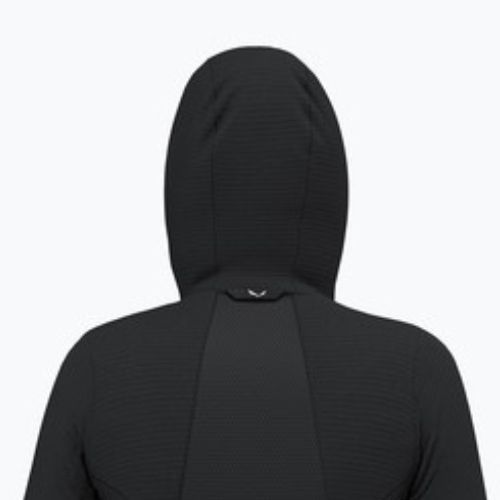 Női trekking pulóver Salewa Pedroc PL Hooded black out
