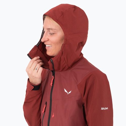 Női softshell kabát Salewa Sella DST Hyb syrah
