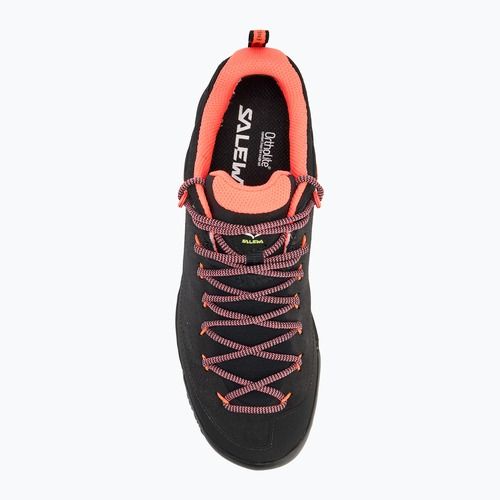 Salewa Wildfire Leather GTX női túrabakancs fekete/fluor korall
