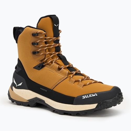 Férfi túracipő Salewa Puez Winter Mid Ptx golden brown / black
