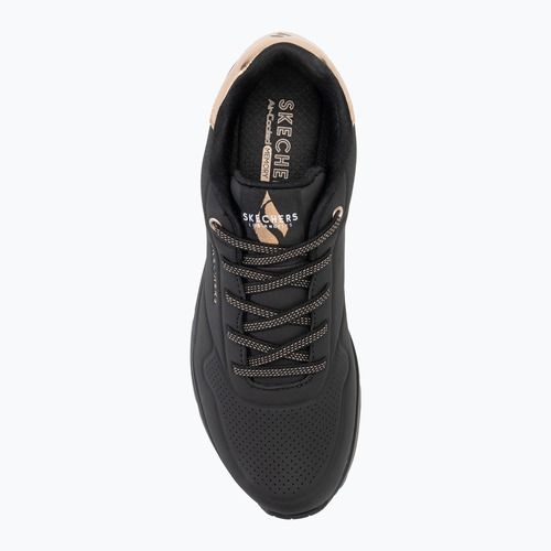 SKECHERS női cipő Uno Shimmer Away fekete/arany