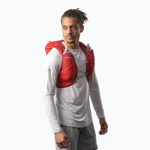 Salomon Active Skin 8 szett piros dália/magas kockázatú futó mellény