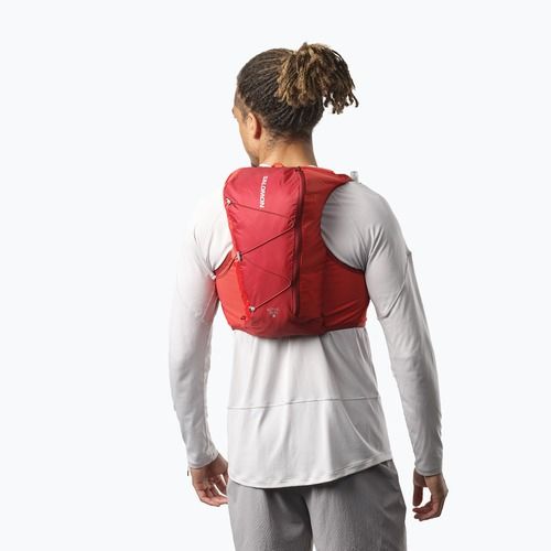 Salomon Active Skin 8 szett piros dália/magas kockázatú futó mellény