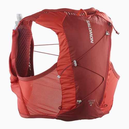 Salomon Active Skin 4 szett piros dália/magas kockázatú futó mellény