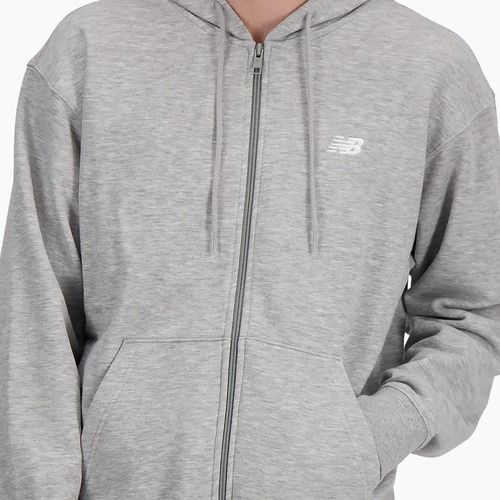 Férfi New Balance Stacked Logo francia atlétikai szürke melegítőfelső