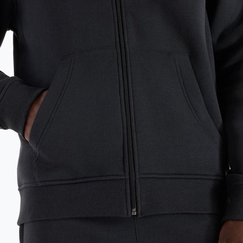 Férfi New Balance Core Brushed Full Zip pulóver fekete
