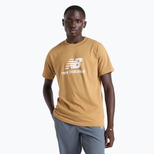 Férfi New Balance Stacked Logo nagy síksági póló