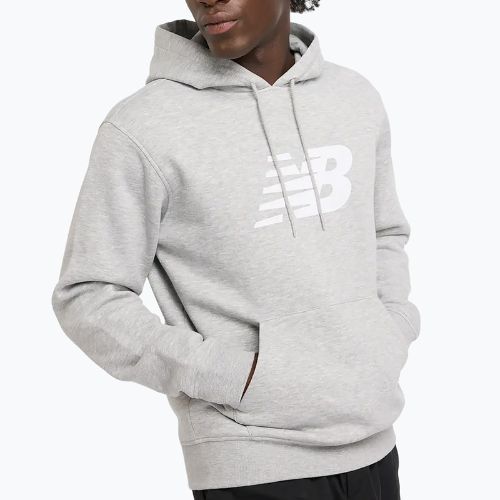 Férfi New Balance Core Brushed kapucnis pulóver atlétikai szürke