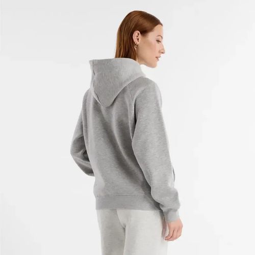 Női New Balance Fleece kapucnis pulóver atlétikai szürke