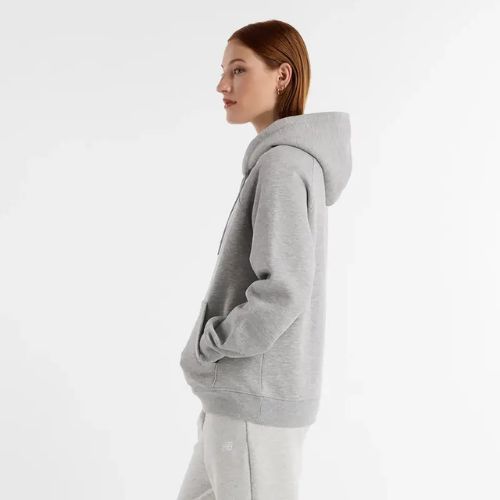 Női New Balance Fleece kapucnis pulóver atlétikai szürke