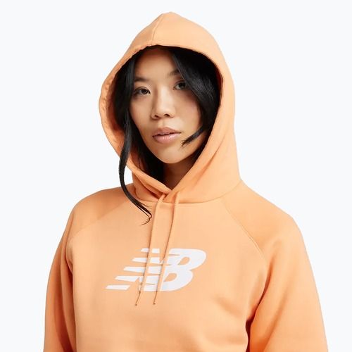 Női New Balance Fleece kapucnis pulóver barna