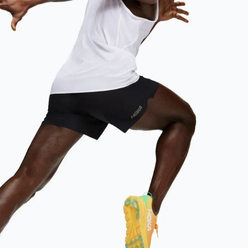 Férfi futónadrág HOKA Glide With Brief 5" fekete