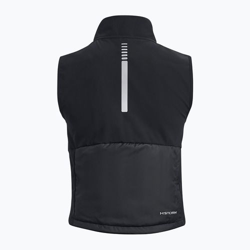 Under Armour Launch Insulated futás ujjatlan fekete/reflektív
