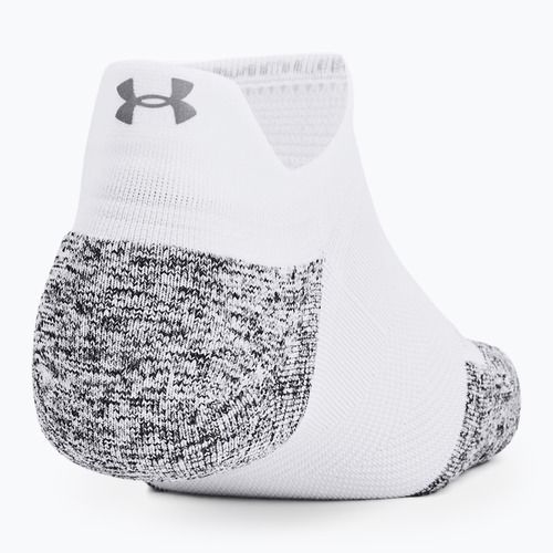 Under Armour Dry Run Cushion No Show futózokni 3 pár fehér/haloszürke/reflektív