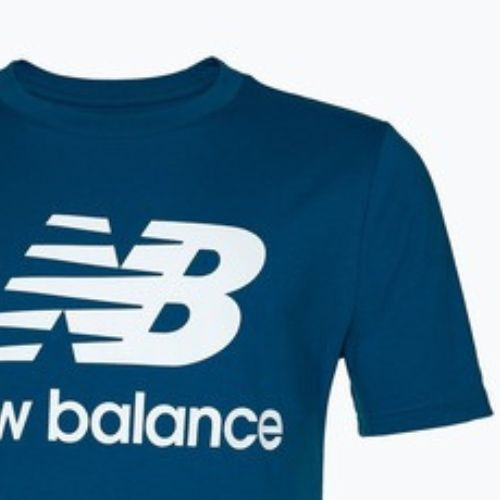 Férfi New Balance Essentials Stacked Logo póló kék