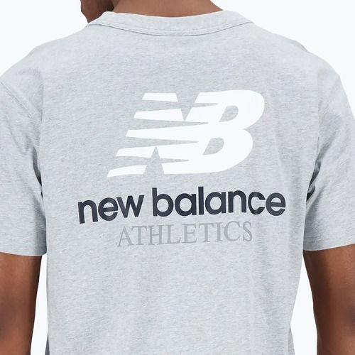New Balance Athletics Remastered Graphic grafikus szürke férfi póló