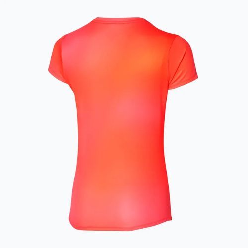 Női Mizuno Impulse Core Graphic Tee nasturtium futópóló Mizuno Impulse Core Graphic Tee nasturtium futópóló