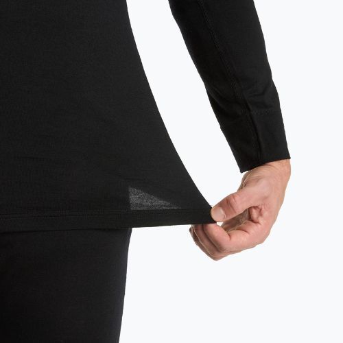 WOOLCANO Merino férfi termikus alsónemű szett SET0540 fekete