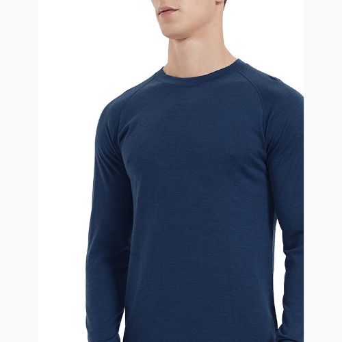 WOOLCANO Merino férfi termál fehérnemű szett SET0540 tengerészkék