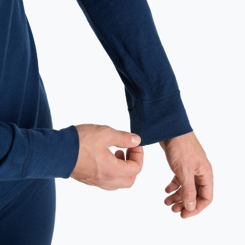 WOOLCANO Merino férfi termál fehérnemű szett SET0540 tengerészkék