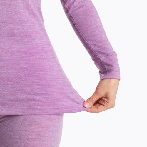 Női termikus fehérnemű szett WOOLCANO Merino SET0543 lila