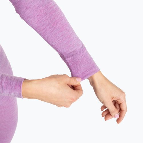 Női termikus fehérnemű szett WOOLCANO Merino SET0543 lila