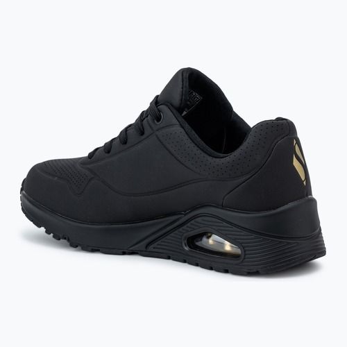 Női cipő SKECHERS JGoldcrown Uno Golden Heart black/multicolor metallic
