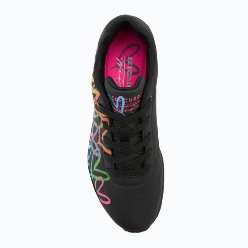 Női cipő SKECHERS JGoldcrown Uno Highlight Love black/multicolor