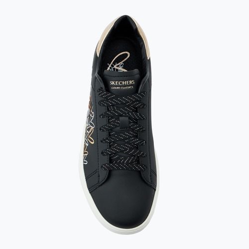 Női cipő SKECHERS JGoldcrown Eden LX Gleaming Hearts black/mulitcolor