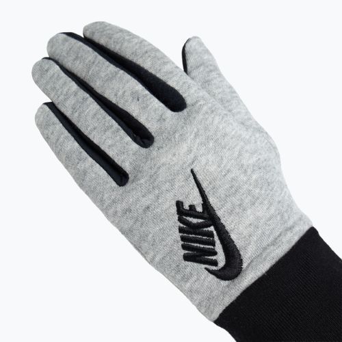 Női futókesztyű Nike Club Fleece grey heather/black/black