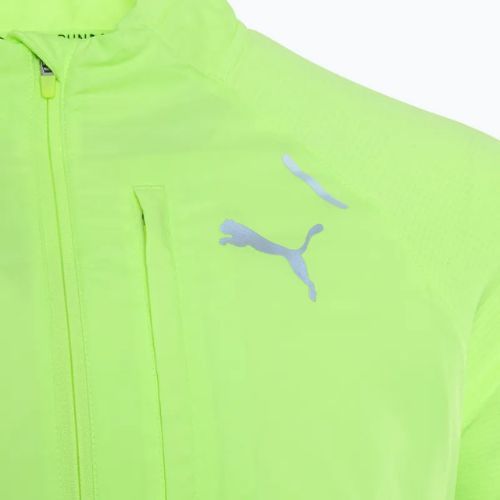 Női futókabát PUMA Run Gridfleece fizzy alma
