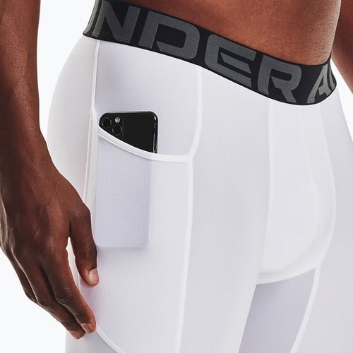 Férfi Under Armour HG Armour hosszú rövidnadrág fehér/fekete