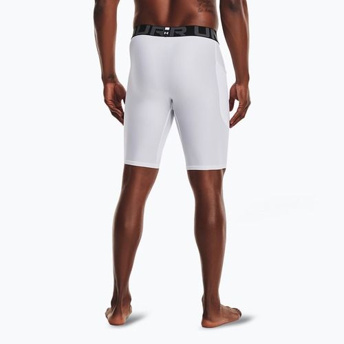 Férfi Under Armour HG Armour hosszú rövidnadrág fehér/fekete