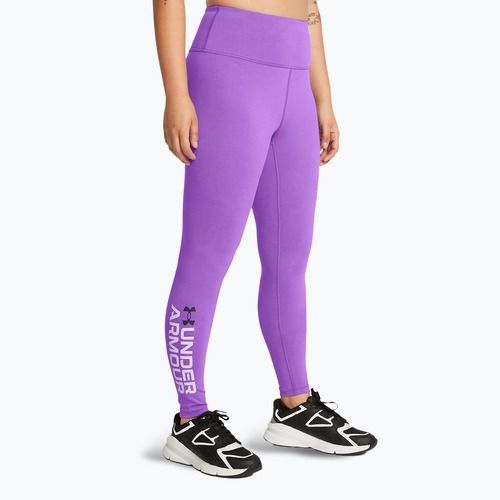 Under Armour Campus Graphic női edző leggings pazar/só lila/fekete