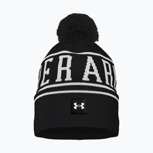 Férfi téli sapka Under Armour Halftime Pom Beanie black/white/white