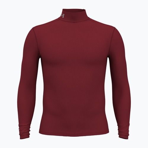 Férfi hosszú ujjú felső Under Armour Elite Mock CG cardinal/metallic silver