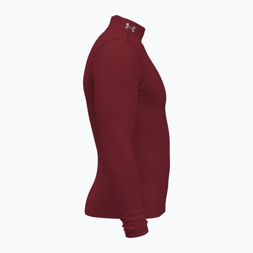 Férfi hosszú ujjú felső Under Armour Elite Mock CG cardinal/metallic silver