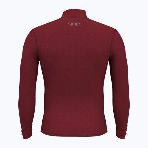 Férfi hosszú ujjú felső Under Armour Elite Mock CG cardinal/metallic silver