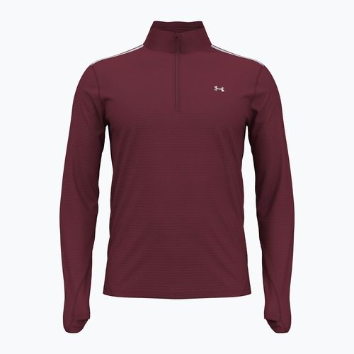 Férfi futópulóver Under Armour Vanish CW 1/4 Zip cardinal/reflective